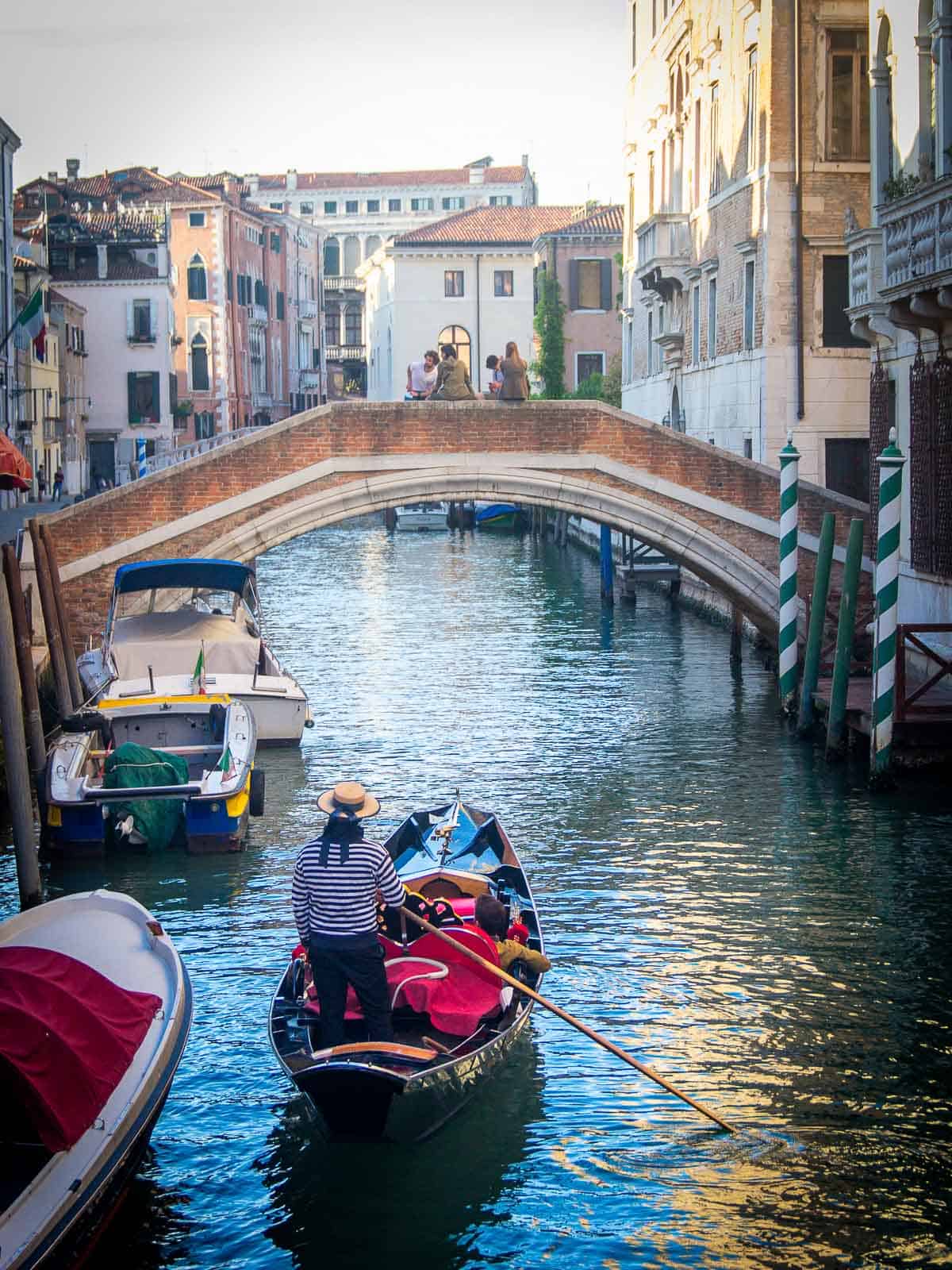 Venice Canal and Gondola.