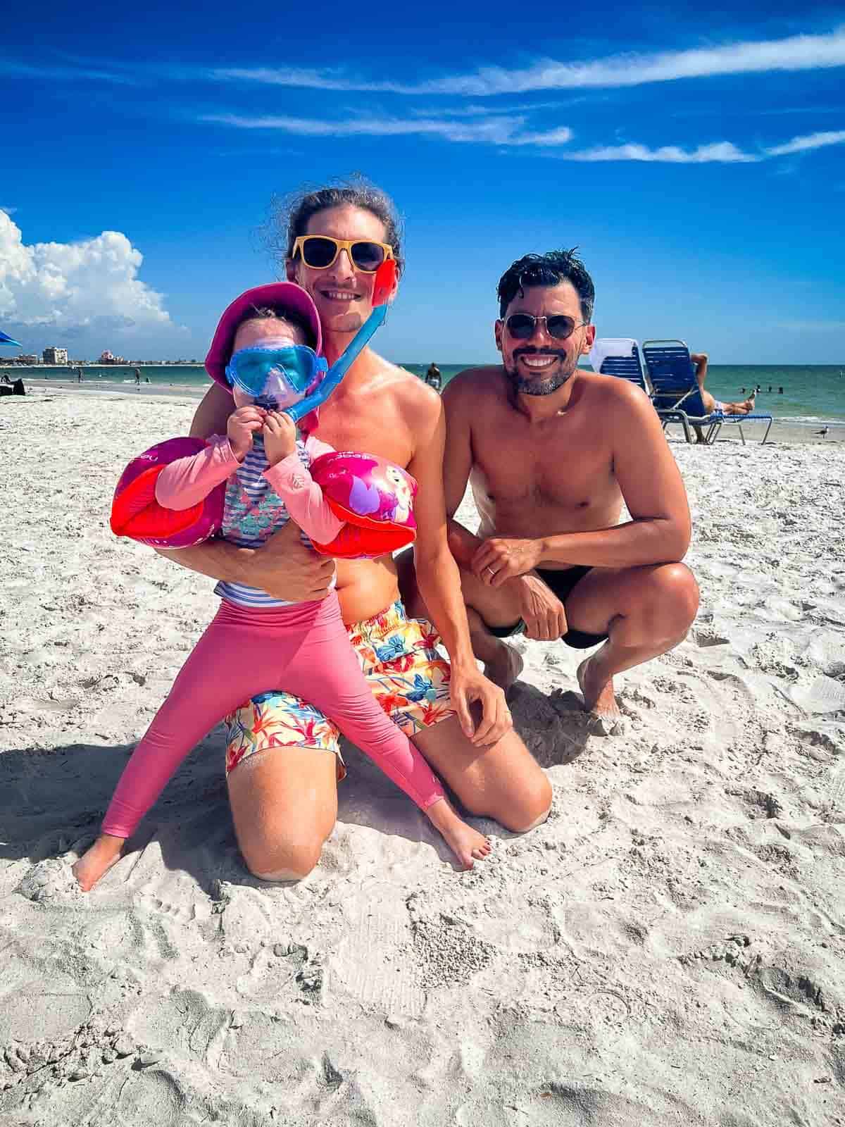 family at Tampa beaches.