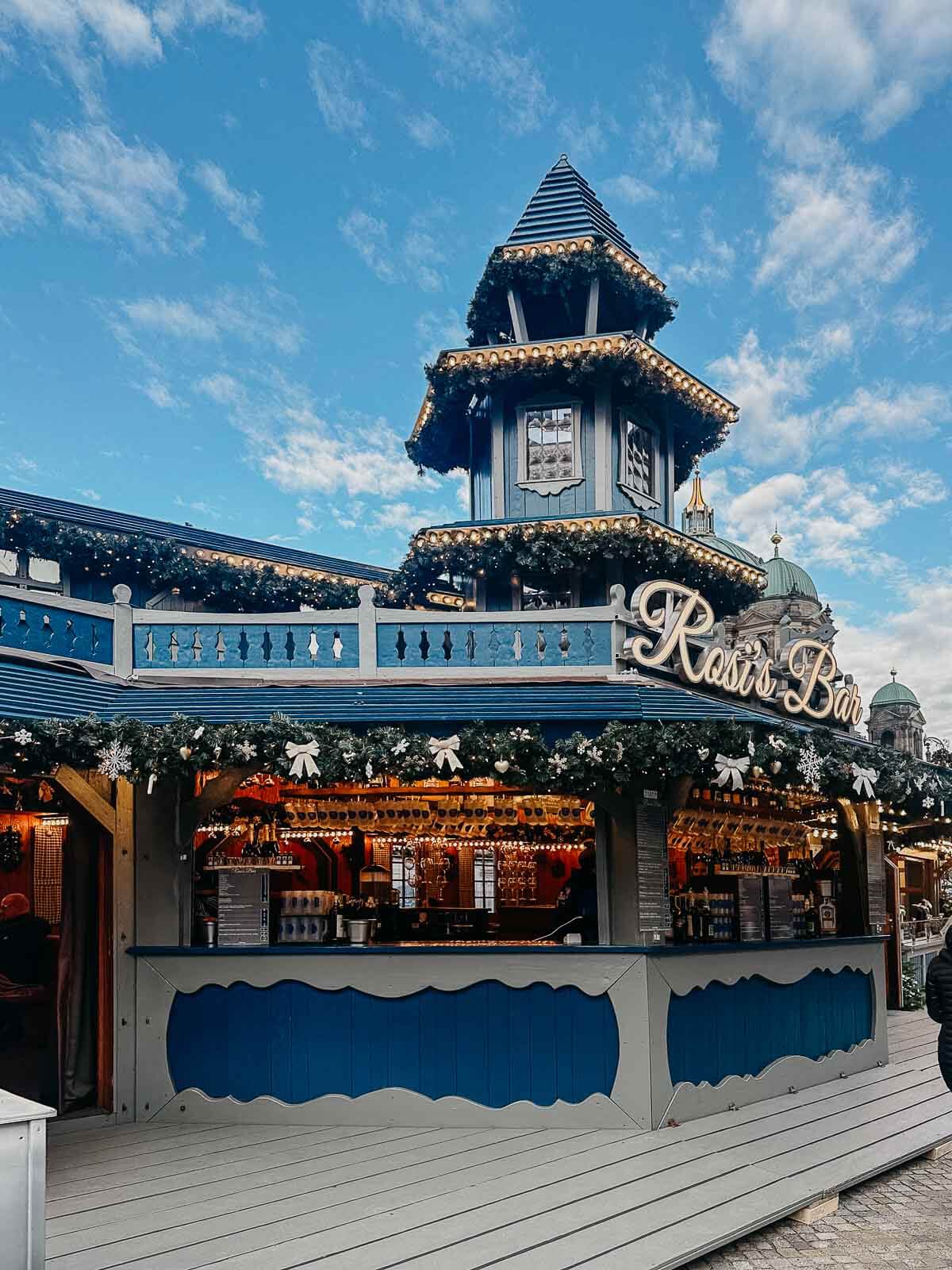 Bar at a Winter Market in Berlin.