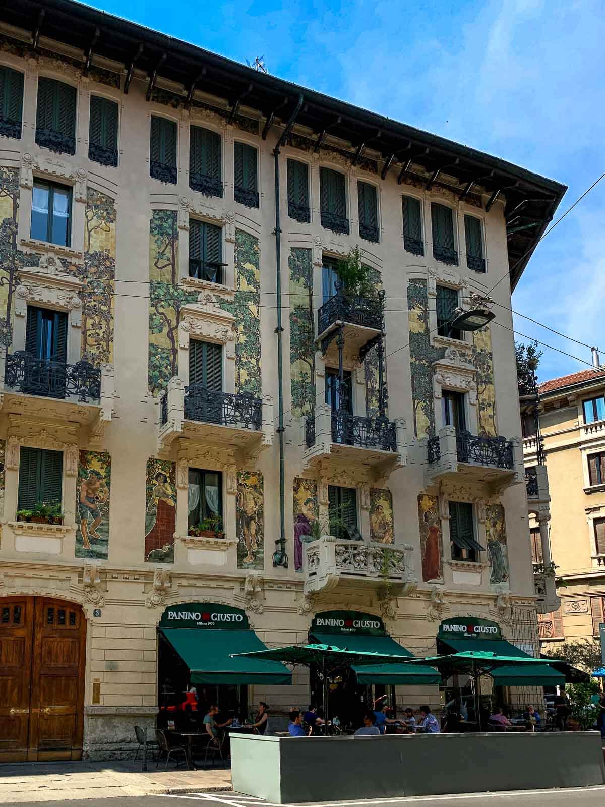building in Brera.