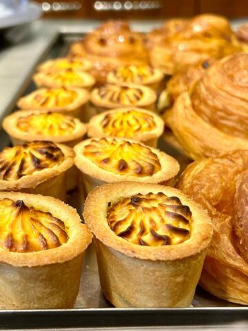Traditional mini tarts in Verona bakery