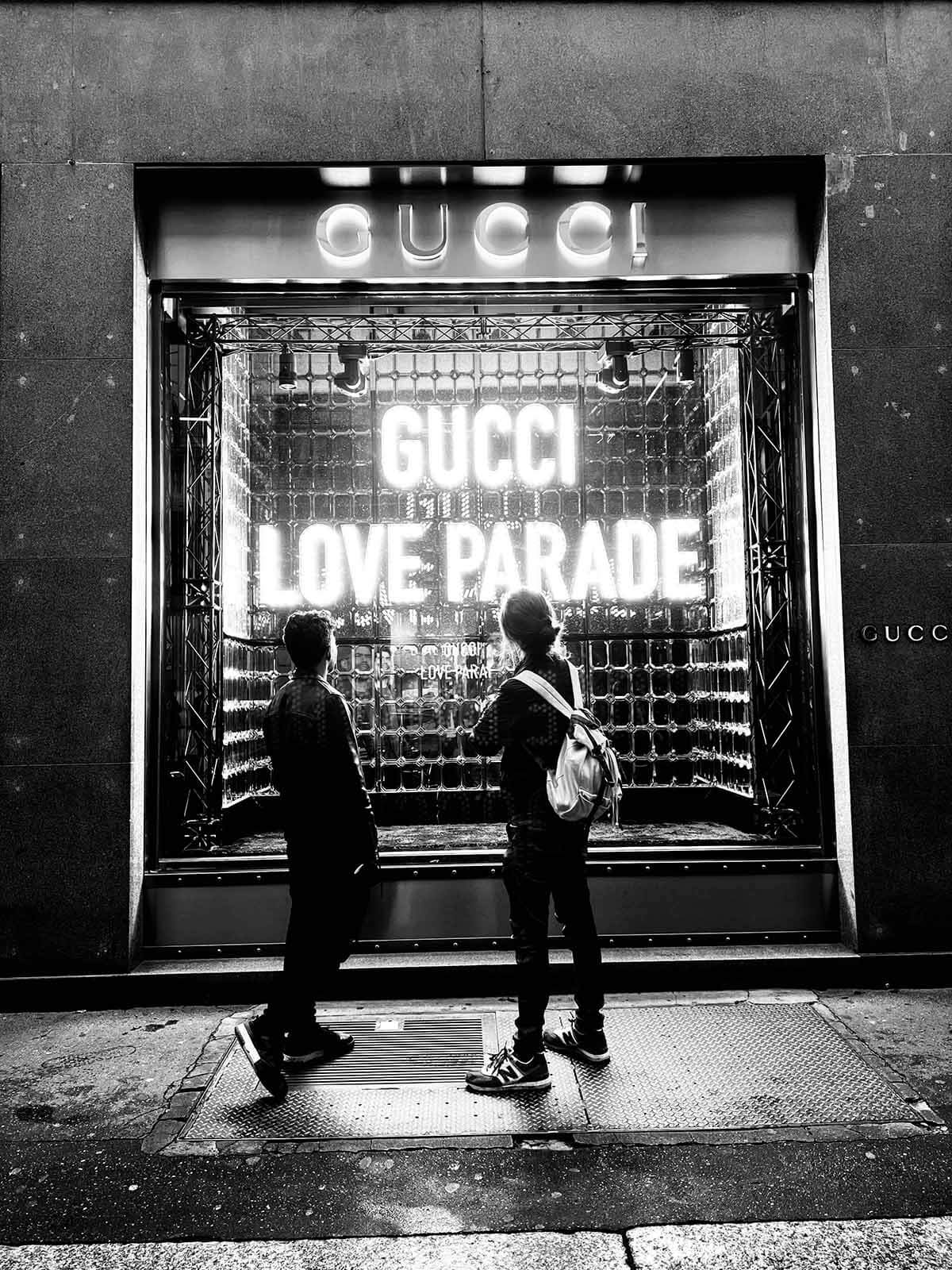Fashion store in a quadrilatero della moda.
